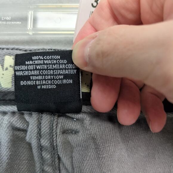 Contender Gray Wash Jeans Men's 36x32 Double Knee Distressed Mid-Rise Streetwear - Picture 5 of 10